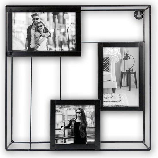 Fotolijst Metalen multi fotolijst Palmer voor foto formaat 2x 10x15 en 10x10 - EY122