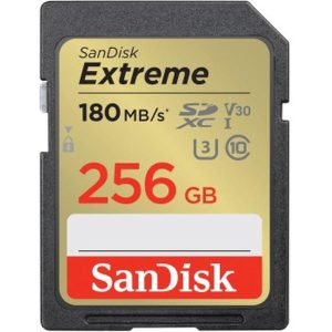 SDXC Extreme 256GB 180/130 MB/s V30 Rescue Pro dl 1Y