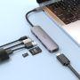 Hoco Type-C Adapter USB-C 3.0 naar HDMI + USB-A 3.0