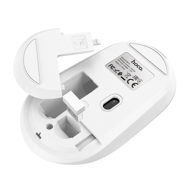 Hoco GM14 Draadloze muis met 2.4G receiver - Wit - Image 3