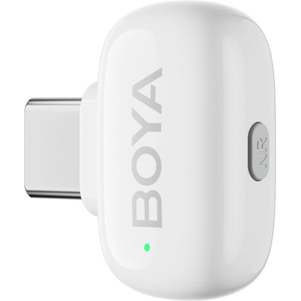 Boya MINI-13 - 2.4 GHz Ultra-Mini Wireless Microphone (White) - 2TX + 2RX - Image 4