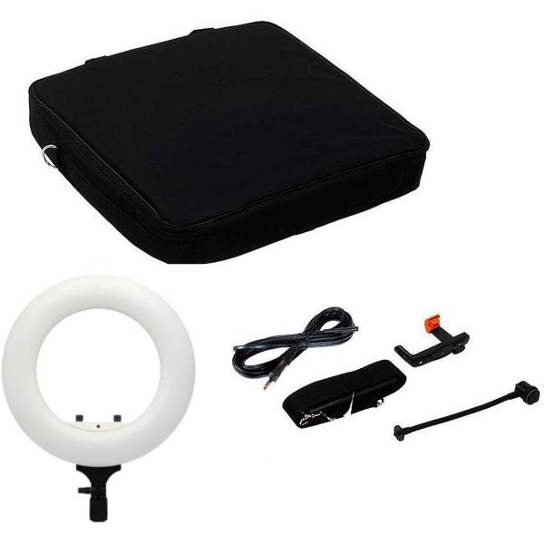 Caruba Round Vlogger 12 inch LED Set w/ Bag - White - Image 5