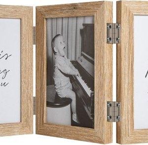 Fotolijst Henzo Piano 3x 10x15 li.brown