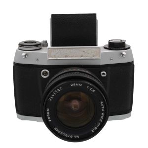 Exa 1b met vivitar 28mm f2.5