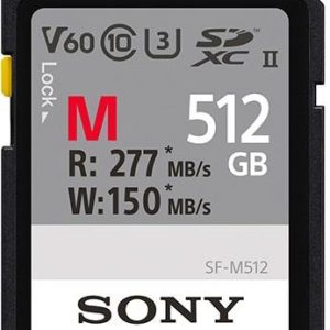 Sony SDXC 512GB UHS-II Entry Series CL10_U3 R277/W150 V60 For Photo