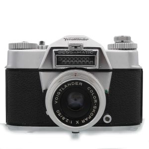 Voigtländer Bessamatic met 50mm f2.8 color Skopar Lens Occasion