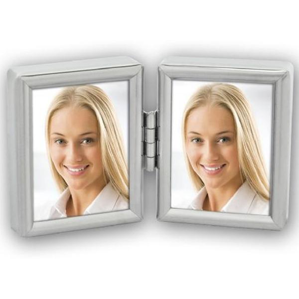 2-LUIK Photo Frame 8735dl Silver 2X 3.5x4.5cm