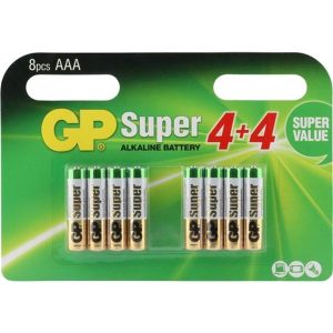 Super Alkaline AAA X 8 Micro Blister