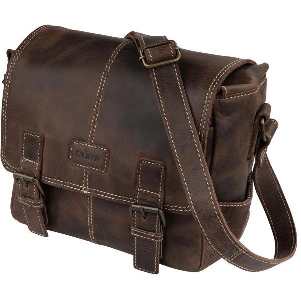 Kapstadt Leather Photo Bag Small Wide Vintage Brown - Image 3