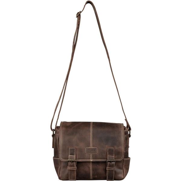 Kapstadt Leather Photo Bag Small Wide Vintage Brown - Image 4