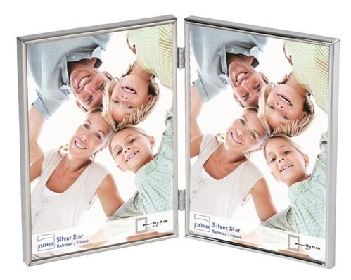Fotolijst Dörr Metallrahmen Silver Star Toskana Twin 10×15 silber