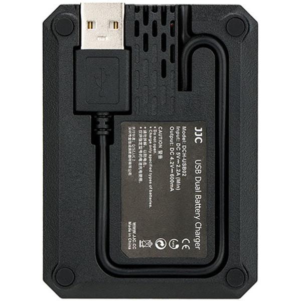 JJC DCH-NP95 USB Dual Charger (Fujifilm NP-95 / Ricoh DB-90) - Image 3
