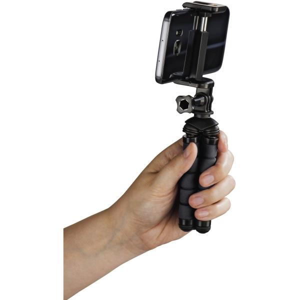 Hama Mini-Tripod Flex For Smartphone And GoPro 14cm Black - Image 5