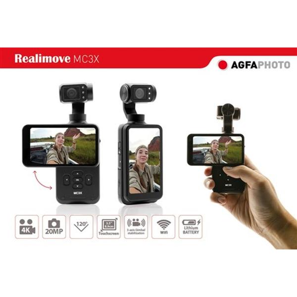 Agfaphoto Mini Gimbal Camera 3 Axes 3.5 Touch Screen