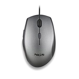 NGS Moth Ergonomische Bedrade Muis met USB Type-C - Grijs
