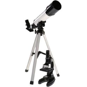 Byomic Beginners Microscope Set & Telescope In Case