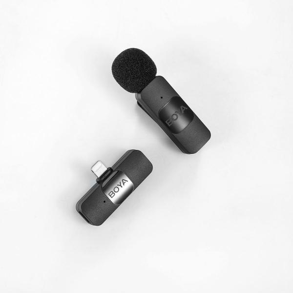 Boya BY-V2 Wireless Microphone 1 RX-2TX For Lightning - Image 4