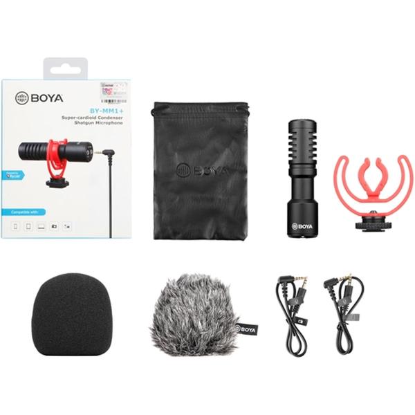 Boya BY-MM1+ Cardioid Video Mic For Smartphones & DSLR'S