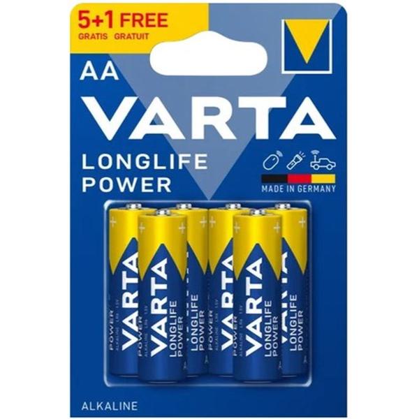 Varta AA Alkaline Batteries (5+1 Blister)