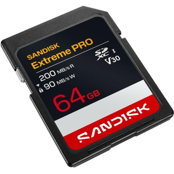 Sandisk Extreme Pro SD UHS-I 64GB SD 200MB/S(R) - Image 3